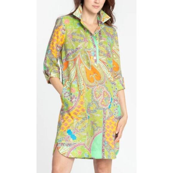 NWT Hinson Wu Aileen Dress in Spring Green Sz. XS - Picture 2 of 11